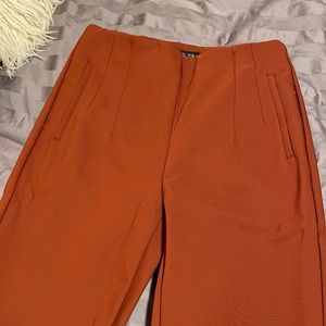 Rachel Zoe Burnt Orange Capri Slacks